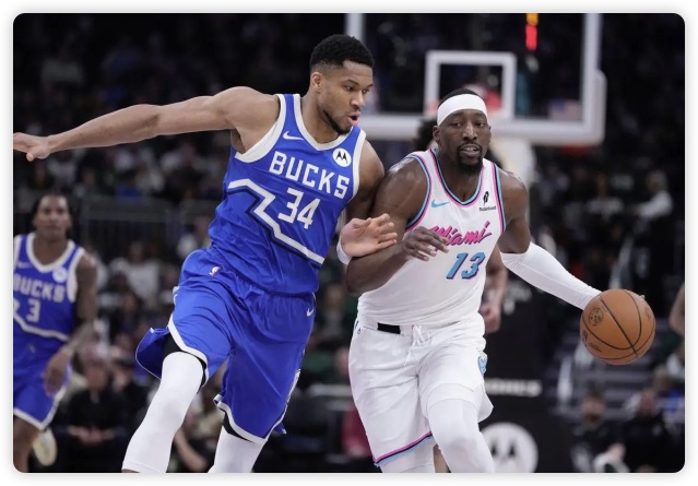 字母哥23+16希羅空砍40+11 雄鹿勝熱火收獲4連勝 